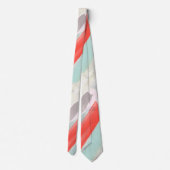 Trauzeuge Farbblock-Koralle+Münze Krawatte (Rückseite)