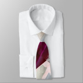 Trauzeuge Farbblock Rose Gold Blush Burgund Krawatte (Gebunden)