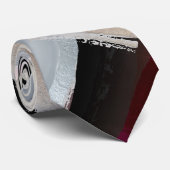 Trauzeuge Farbblock Rose Gold Blush Burgund Krawatte (Gerollt)