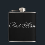 Trauzeuge Flask Flachmann<br><div class="desc">Der Kolben für den Trauzeuge wird in Schwarzweiß dargestellt. Passen Sie dieses Objekt an oder kaufen Sie,  wie es ist.</div>