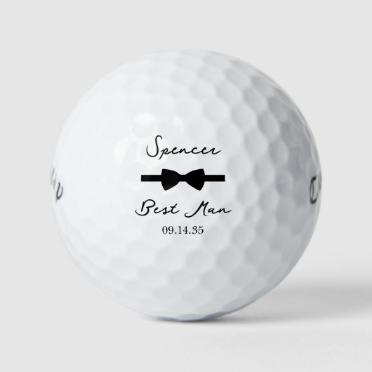 Trauzeuge Fliege Golfball (Vorderseite)