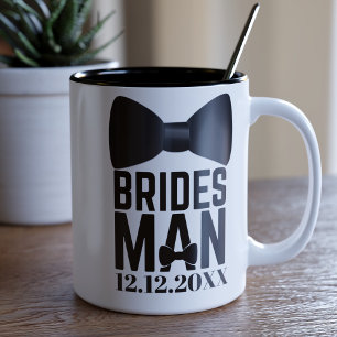 Trauzeuge Fliege Hochzeitsgeschenk Zweifarbige Tasse