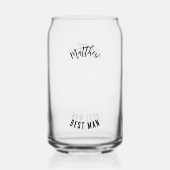 Trauzeuge Foto Bachelor Party Dosenglas (Rückseite)