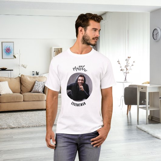 Trauzeuge Foto Bachelor Party T-Shirt