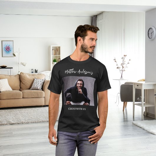 Trauzeuge Foto Bachelor Party T-Shirt