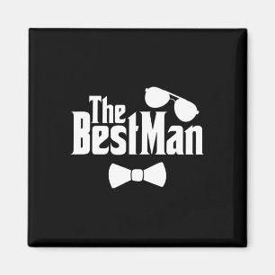Trauzeuge Friends Groom Bride Wedding Couple Bache Magnet