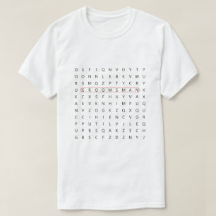 Trauzeuge Fun Wedding Word Search Bachelor Party T T-Shirt