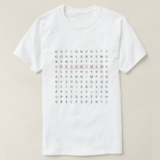 Trauzeuge Fun Wedding Word Search Bachelor Party T T-Shirt