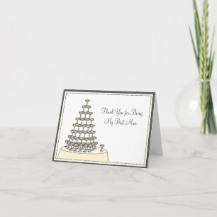 Trauzeuge Funny Dankeschön Karte - Toasting