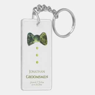 Trauzeuge Funny smaragdgrüne Krawatte Hochzeit Schlüsselanhänger