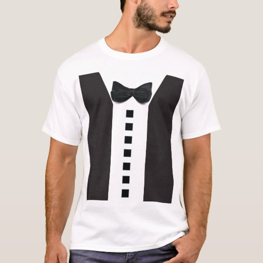 Trauzeuge Funny Tuxedo 🎩 Minimalistisches Elegant T-Shirt (Vorderseite)