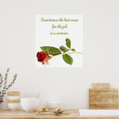 Trauzeuge für die Arbeit ist eine Frau Poster (Küche)