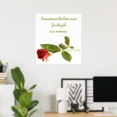 Trauzeuge für die Arbeit ist eine Frau Poster (Heimbüro)