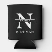 Trauzeuge für personalisierte Monogramm Dosenkühler (Rückseite)