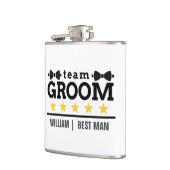 Trauzeuge für personalisiertes Team Flachmann (Links)