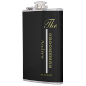 Trauzeuge für Schwarz und Silber anpassen Flachmann (Links)