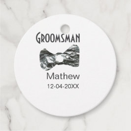 Trauzeuge geben das Jahr an, in dem Graue Bugs-Tex Geschenkanhänger