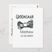 Trauzeuge geben das Jahr an, in dem Graue Bugs-Tex Postkarte (Vorne/Hinten)