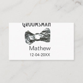 Trauzeuge geben das Jahr an, in dem Graue Bugs-Tex Visitenkarte