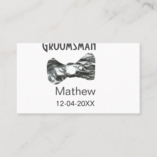 Trauzeuge geben das Jahr an, in dem Graue Bugs-Tex Visitenkarte (Vorderseite)