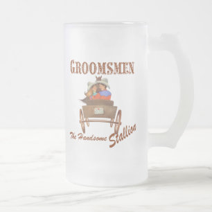 Trauzeuge Geschenk 16 oz Mattierte BierTasse Mattglas Bierglas