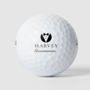 Trauzeuge-Geschenk Einfache Bow-Krawatte Minimal Golfball