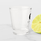 Trauzeuge-Geschenk Einfache Bow-Krawatte Minimal Schnapsglas (Links)