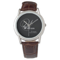 Trauzeuge Geschenk elegante klassische Monogramm u