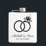 Trauzeuge-Geschenk-Flaschen-personalisiertes Flachmann<br><div class="desc">Trauzeuge-Geschenk-Flaschen-personalisiertes Geschenk</div>