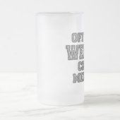 Trauzeuge-Geschenk-Glasbier Stein Mattglas Bierglas (Mittel)