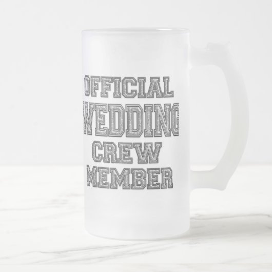 Trauzeuge-Geschenk-Glasbier Stein Mattglas Bierglas (Rechts)