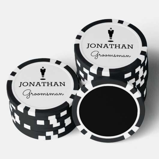 Trauzeuge Geschenk Hochzeit Party Custom Personali Pokerchips (Stapel)