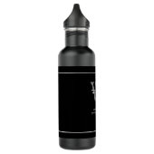 Trauzeuge Geschenk Moderne Monogramm-Skript cool s Edelstahlflasche (Links)