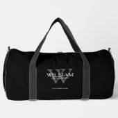 Trauzeuge Geschenk Modernes Monogramm Lässig Cool  Duffle Bag (Vorderseite)