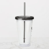 Trauzeuge Geschenk Monogram Hochzeit Personalisier Acryltrinkbecher (Rechts)