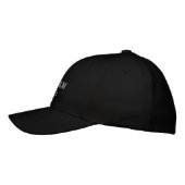 Trauzeuge-Geschenk Name Skript Cool Black Classic Bestickte Baseballkappe (Links)