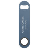 Trauzeuge-Geschenk Personalisierte Monogramm Hochz Speed Flaschenöffner (Vorderseite)