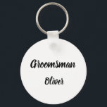 Trauzeuge Geschenke Individuelle Name Hochzeit Schlüsselanhänger<br><div class="desc">Schöne Kalligraphie,  Schlüsselanhänger aus schwarz-weißem Trauzeuge. Ideal für Gastgeschenke Hochzeiten.</div>