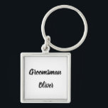 Trauzeuge Geschenke Individuelle Name Hochzeit Schlüsselanhänger<br><div class="desc">Schöne Kalligraphie, Schlüsselanhänger aus schwarz-weißem Trauzeuge. Ideal für Gastgeschenke Hochzeiten.</div>