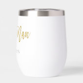 Trauzeuge-Geschenkname Gold und Schwarz (Rückseite)