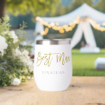 Trauzeuge-Geschenkname Gold und Schwarz<br><div class="desc">Trauzeuge Geschenk Name Gold Imitate Glitzer & Black. Ihr Trauzeuge wird mit diesem stilvollen Geschenk über den Mond kommen,  um ihn an Ihrem Hochzeitstag zu präsentieren! Mit einer eleganten Schrift Typografie,  Trauzeuge und leicht personalisierbaren Namen,  um es zu einem wahrhaft besonderen Geschenk und Sake für ihn zu machen.</div>