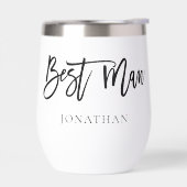 Trauzeuge-Geschenkname Schwarze Kalligrafie (Links)