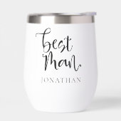 Trauzeuge-Geschenkname Schwarzes Skript (Links)