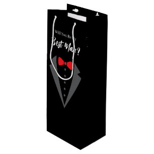 Trauzeuge Geschenktasche Hochzeit Geschenktüte Für Weinflaschen