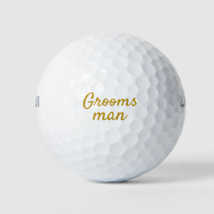 Trauzeuge Gold und Souvenir Golfball