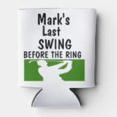 Trauzeuge Golf Bachelor Party Custom Golfer Dosenkühler (Vorderseite)