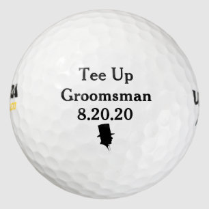 Trauzeuge Golf Ball Einladung