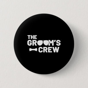 Trauzeuge Groom Squat Men Bachelor versorgt Party Button