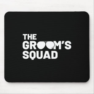 Trauzeuge Groom Squat Men Bachelor versorgt Party Mousepad