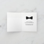 Trauzeuge grüne Weste Dankeschön Karte (Innenseite)